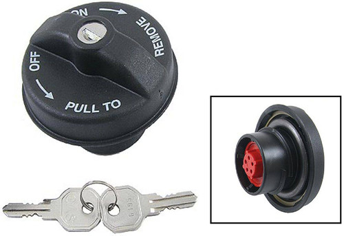 Gas cap locking for fuel - cap,